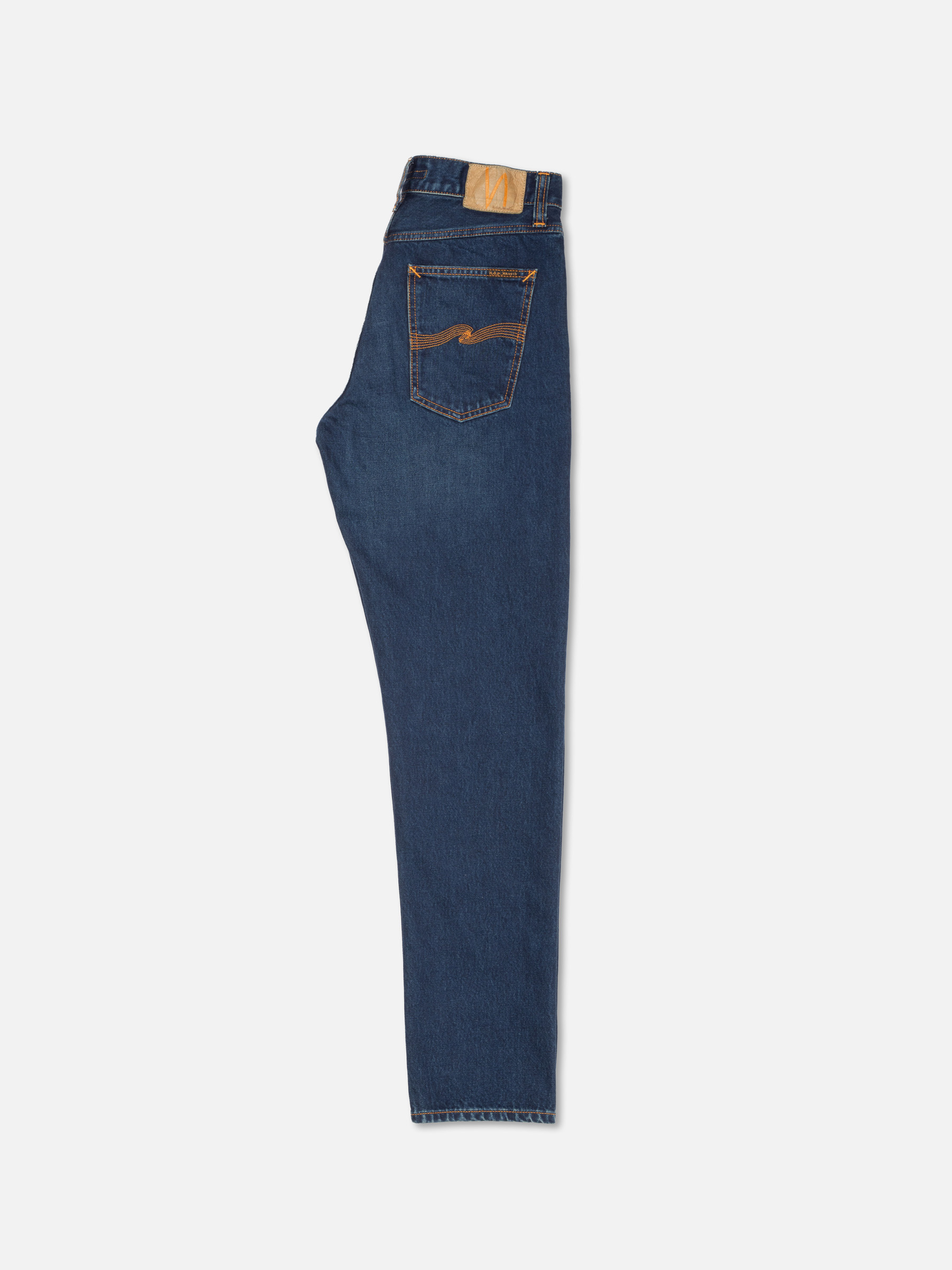 Nudie Jeans Steady Eddie II Indigo Nights Mid Waist Regular Tapered Fit Men's Organic Jeans W29/L34 Sustainable Denim
