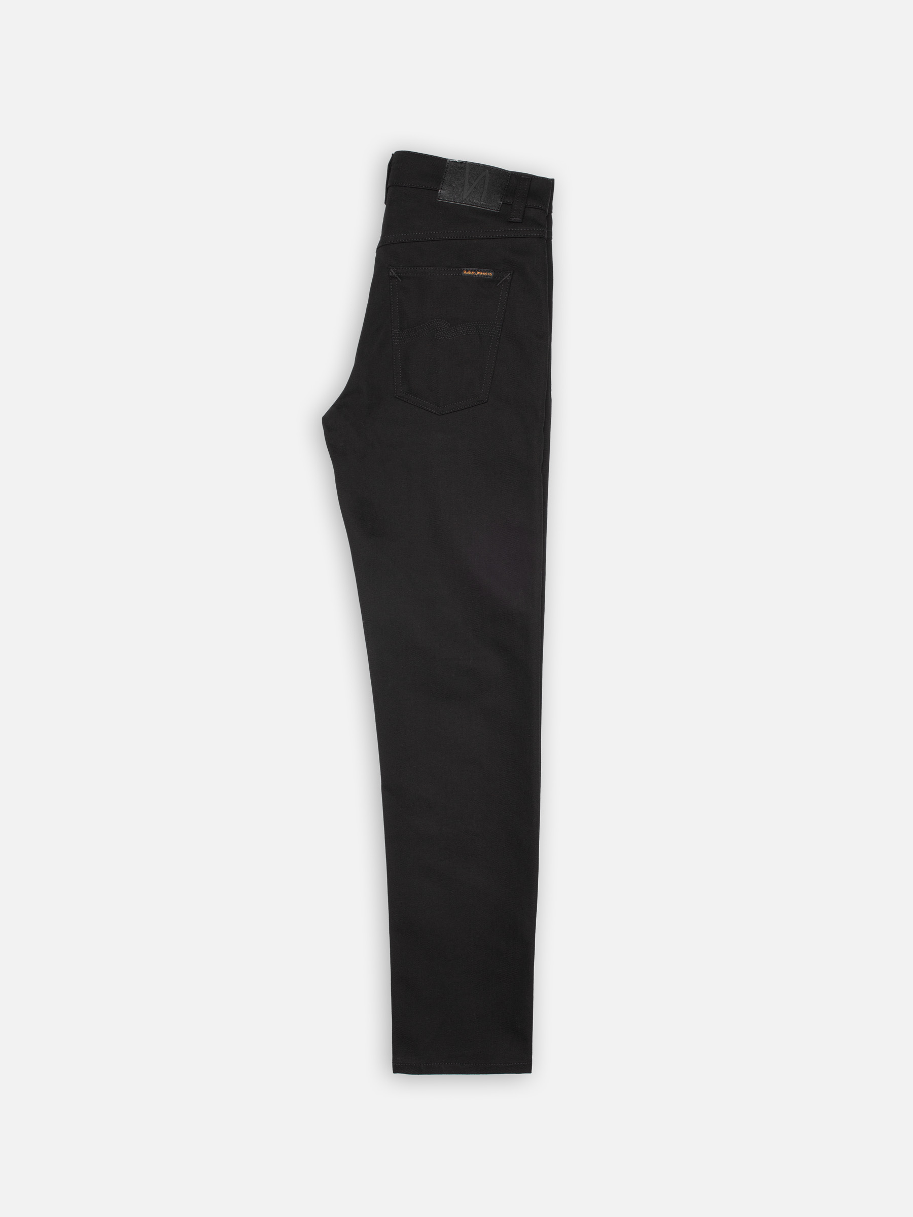 Nudie Jeans Solid Ollie Dry Pure Black Men's Organic Jeans W36/L30 Sustainable Clothing